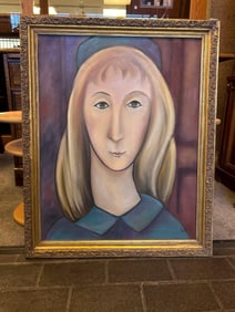 Portrait Of A Woman, Oil On Canvas, Signed Kopp '93