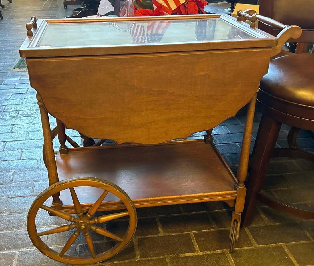 Vintage Drop Leaf Tea Cart (1 of 4)
