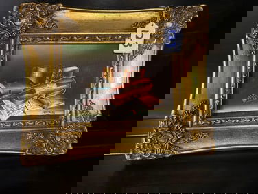 Still Life With Musical Instruments, Oil On Canvas Board, Signed Rossi