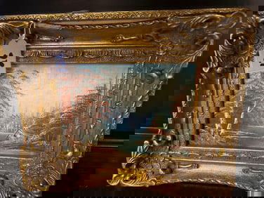 Cottage Landscape, Oil On Canvas Board