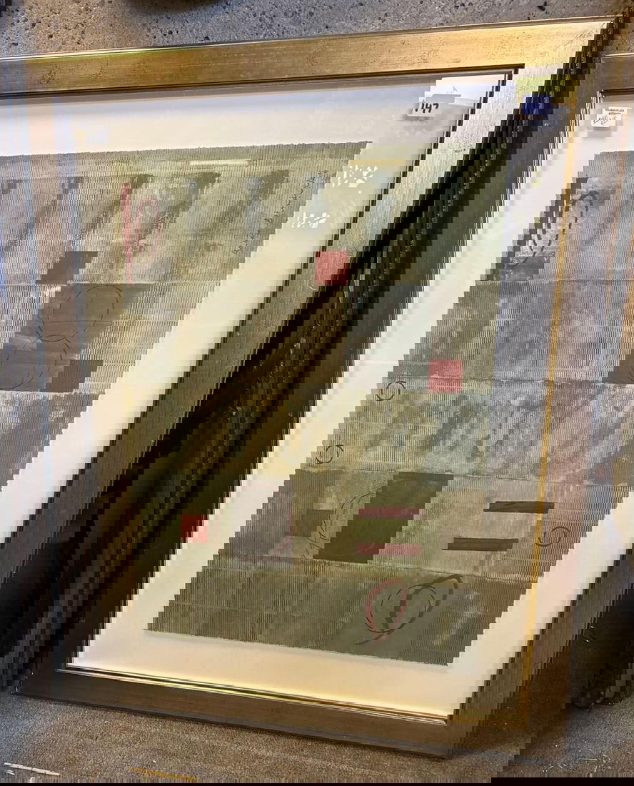 Barbara Bouman Jay (American 20th/21st C.) Abstract Lithograph (1 of 3)