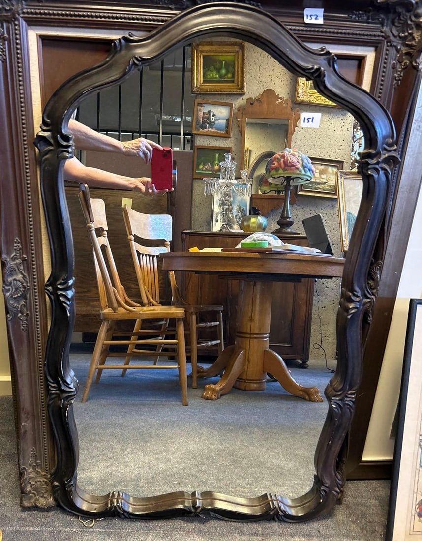 Decorative Wall Mirror: Decorative Wall Mirror. Approximately 44.5H x 27.5W in.