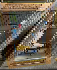 Large Gilt Hardwood Mirror