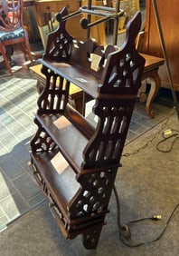 Mahogany Hanging Wall Shelf
