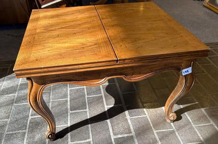 French Provincial Style Flip Top Side Table, Hickory Manufacturing Company