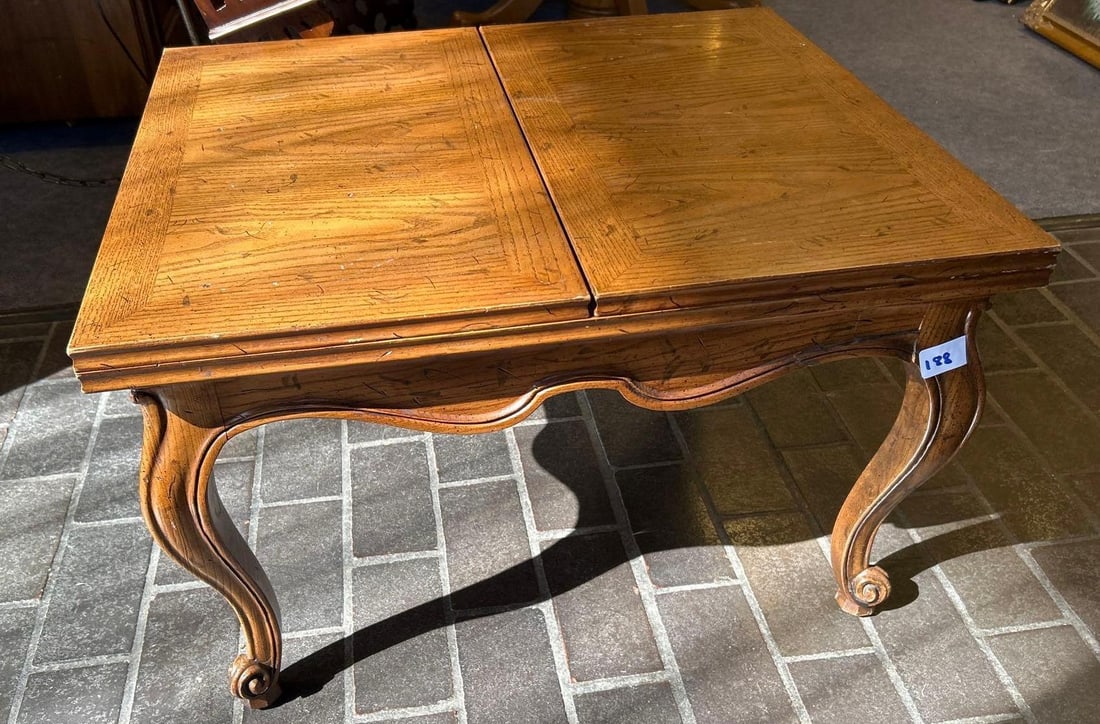 French Provincial Style Flip Top Side Table, Hickory Manufacturing Company (1 of 3)