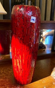 Contemporary Red Vase