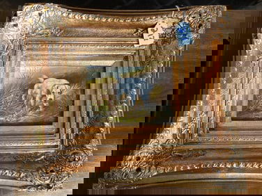 Landscape With Dog, Oil On Canvas Board