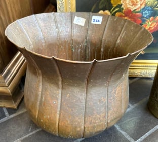 Antique Copper Jardiniere