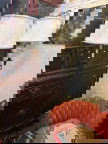 Pair Of Metal Floor Lamps