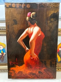 David Silvah (Mexican, Contemporary), Castanets, Oil On Canvas