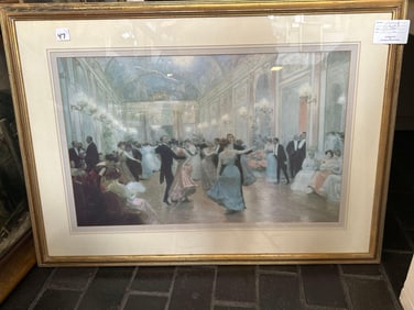 Ballroom Dancing Print, After Jean Georges Beraud