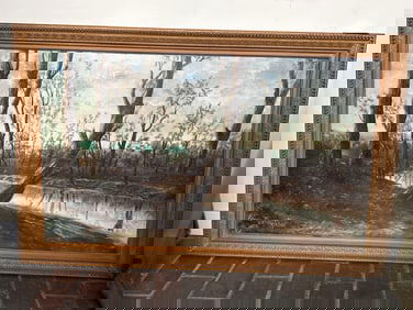 Early 20th Century Landscape With Stream, Signed H J Petersen. 1909, Oil On Canvas