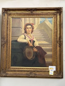 After Pierre Auguste Cot, La Bohemienne, Oil On Canvas Signed Moyse