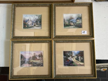 Four Prints After Thomas Kinkade