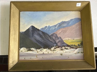 Farris Wheeler (American, 1882-1968), California Desert Landscape, Oil On Canvas Board