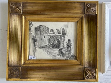 Myron A. Oliver (California, 1891-1967) Drawing On Paper.