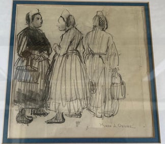 Myron A. Oliver (California, 1891-1967), Drawing On Paper