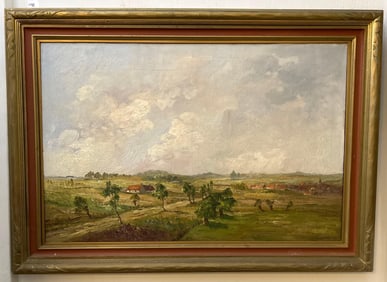Rural Landscape, Oil On Canvas