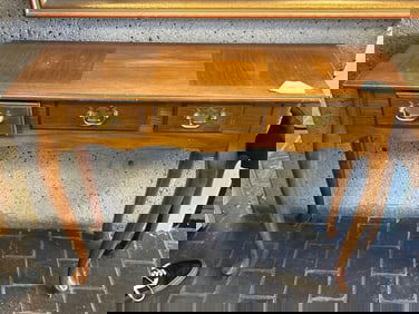 Vintage Queen Anne Style Console Table