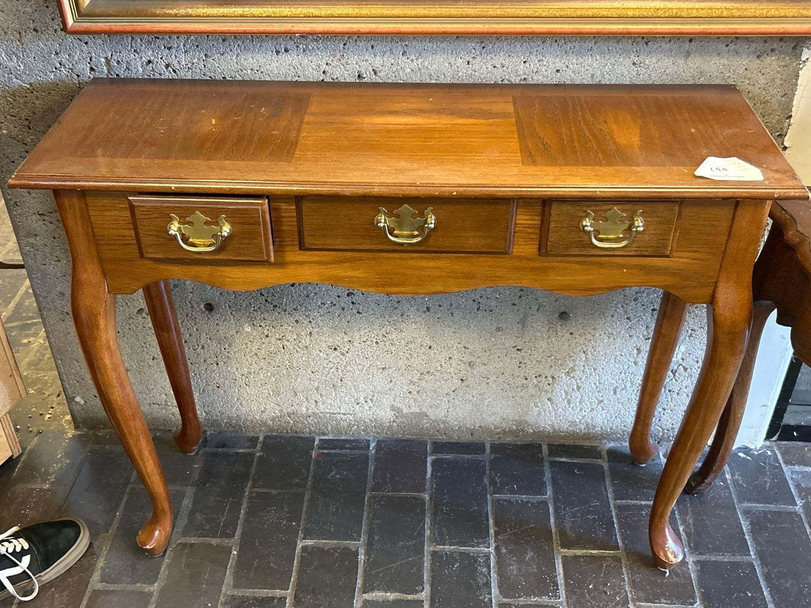 Vintage Queen Anne Style Console Table (1 of 4)