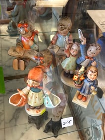 Group Of Six Hummel Porcelain Figures