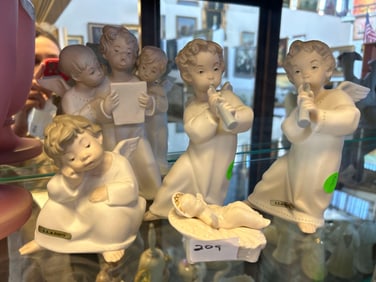 Group of Lladro & Lenox Porcelain Angels