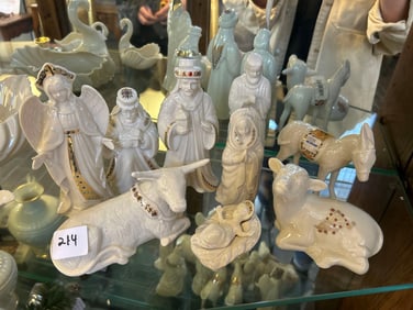 9 Piece Lenox Porcelain Nativity Scene