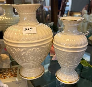 Two Lenox Porcelain Vases
