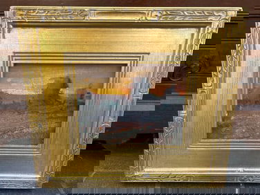 Plein Air Sunset Landscape, Oil On Board