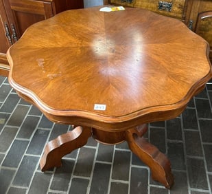 Older Walnut Pedestal Table
