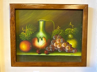 Still Life Painting on Board, Rigned Rossi