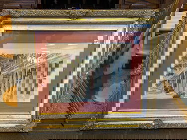 A. Lincoln Office And Court, Watercolor On Paper, Unsigned