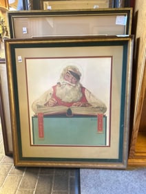After Norman Rockwell, Santa Claus Print