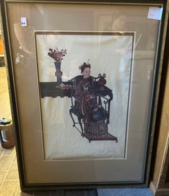 Chinese Pith Paper Portrait, Numbered Print