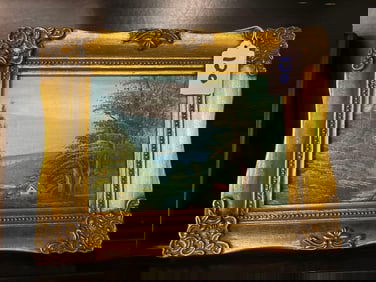 Mountain Landscape, Oil On Canvas Board