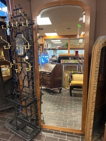 Large Antique Inlaid Mirror