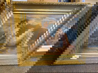 Nude Woman At Water's Edge, Oil On Canvas