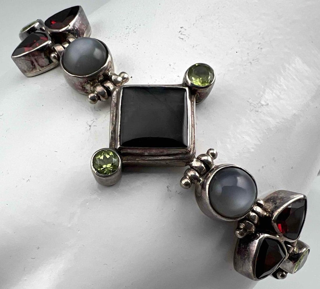 Sterling Silver Gem Set Bracelet (1 of 13)