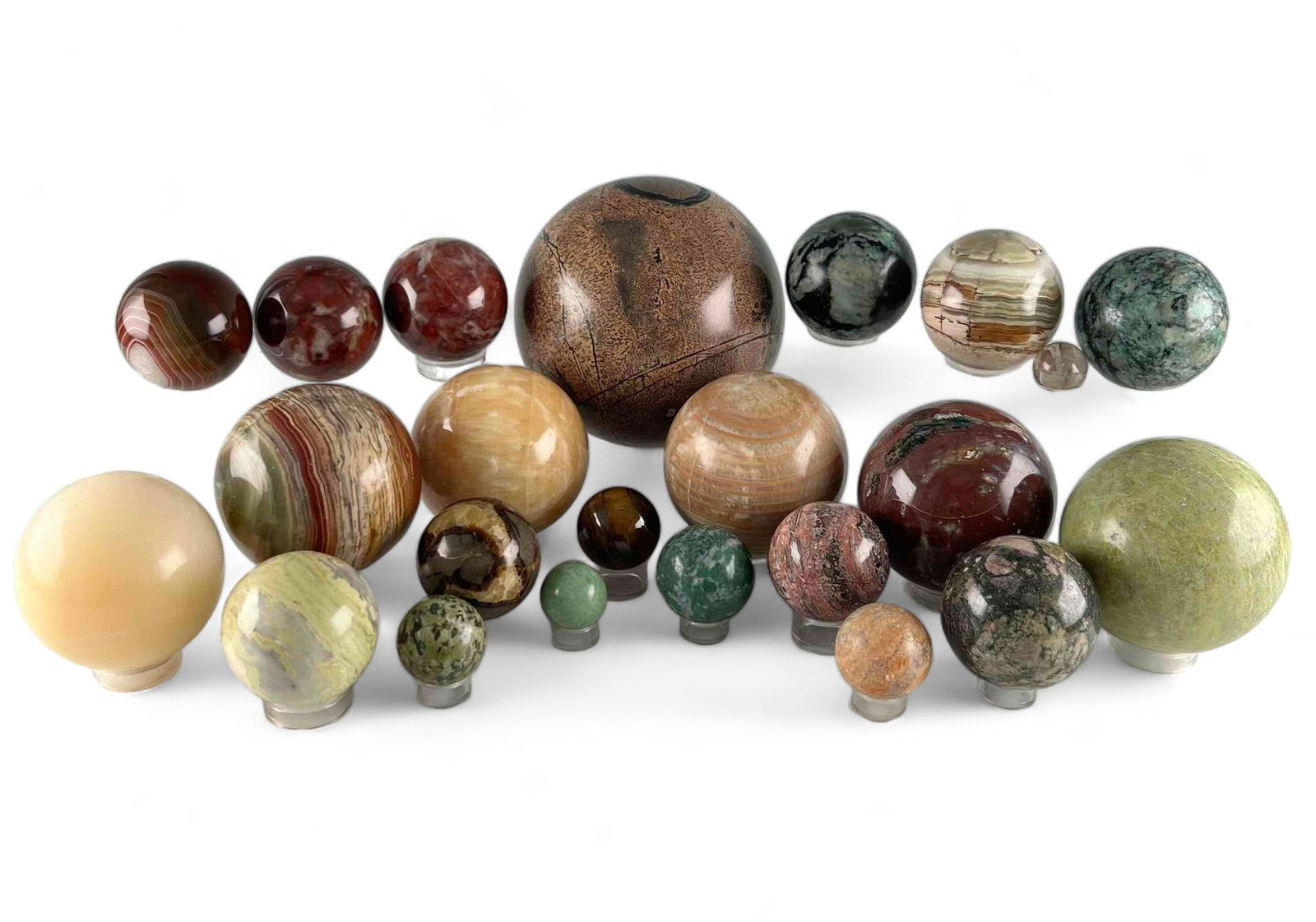 Collection Of Stone & Crystal Spheres (1 of 18)