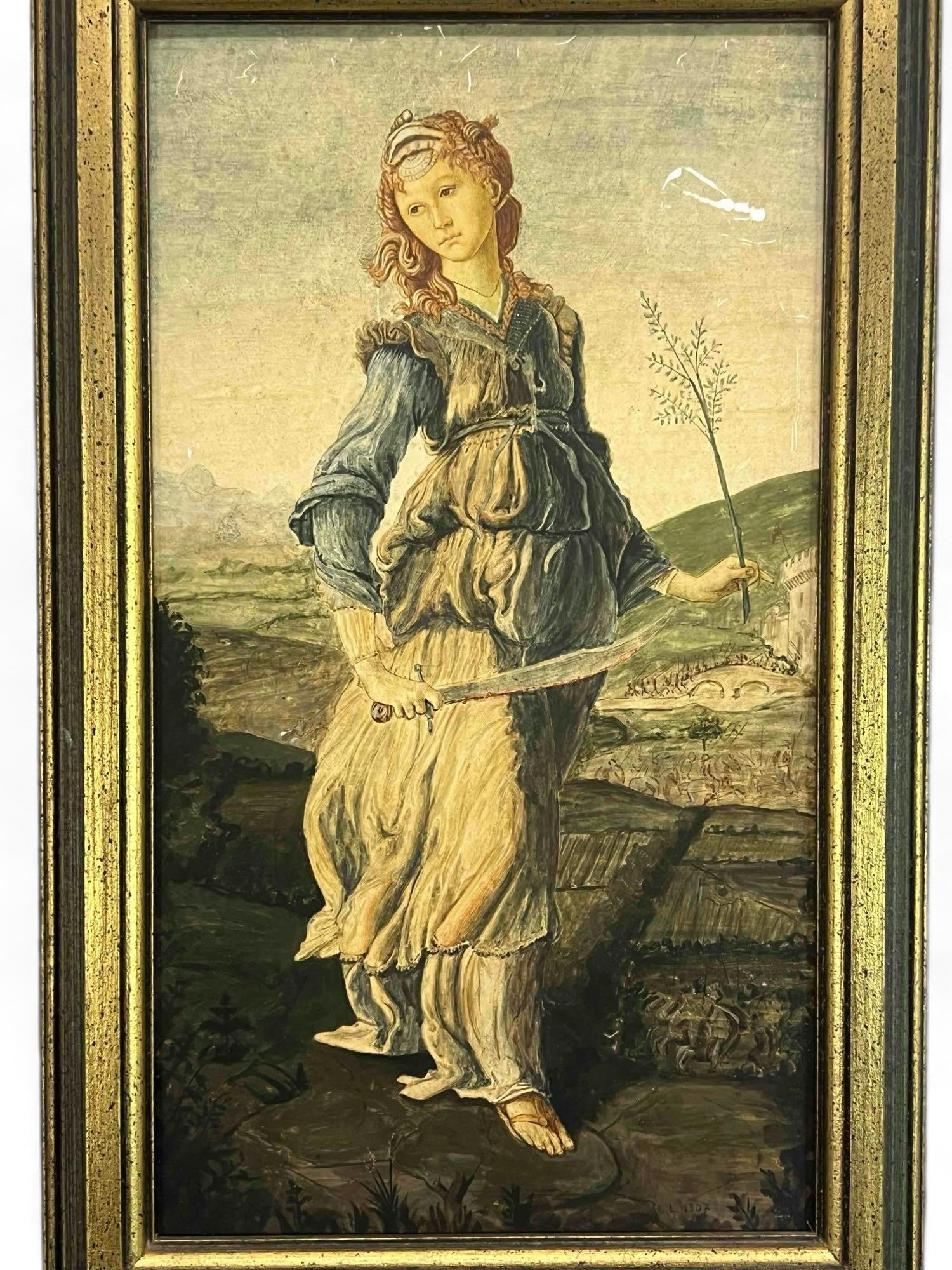 After Sandro Boticolli, The Return of Judith to Bethulia, Oil On Board (1 of 14)