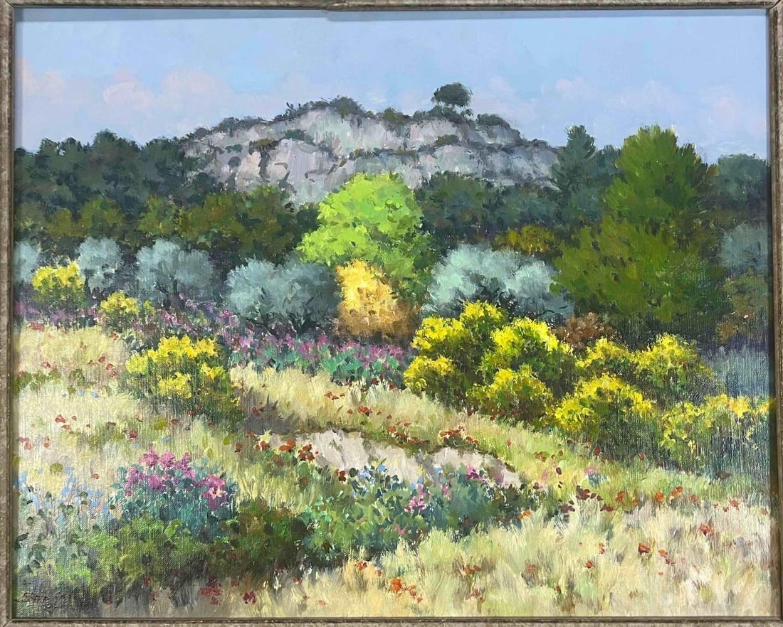 Eugene Sandrini (French, 1925-1998) Printemps A St. Cyr, Impressionist Landscape, Oil On Canvas (1 of 17)