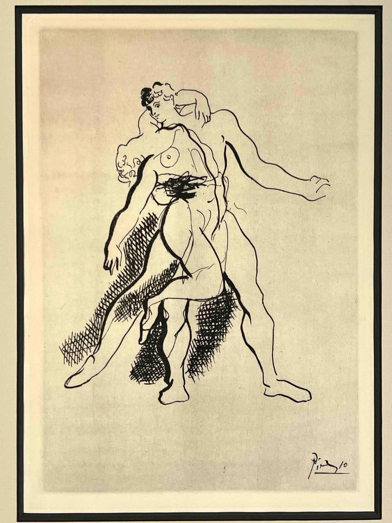 L'Immortal From Grace Et Mouvement, Etching After Pablo Picasso, Signed In Plate (1 of 9)