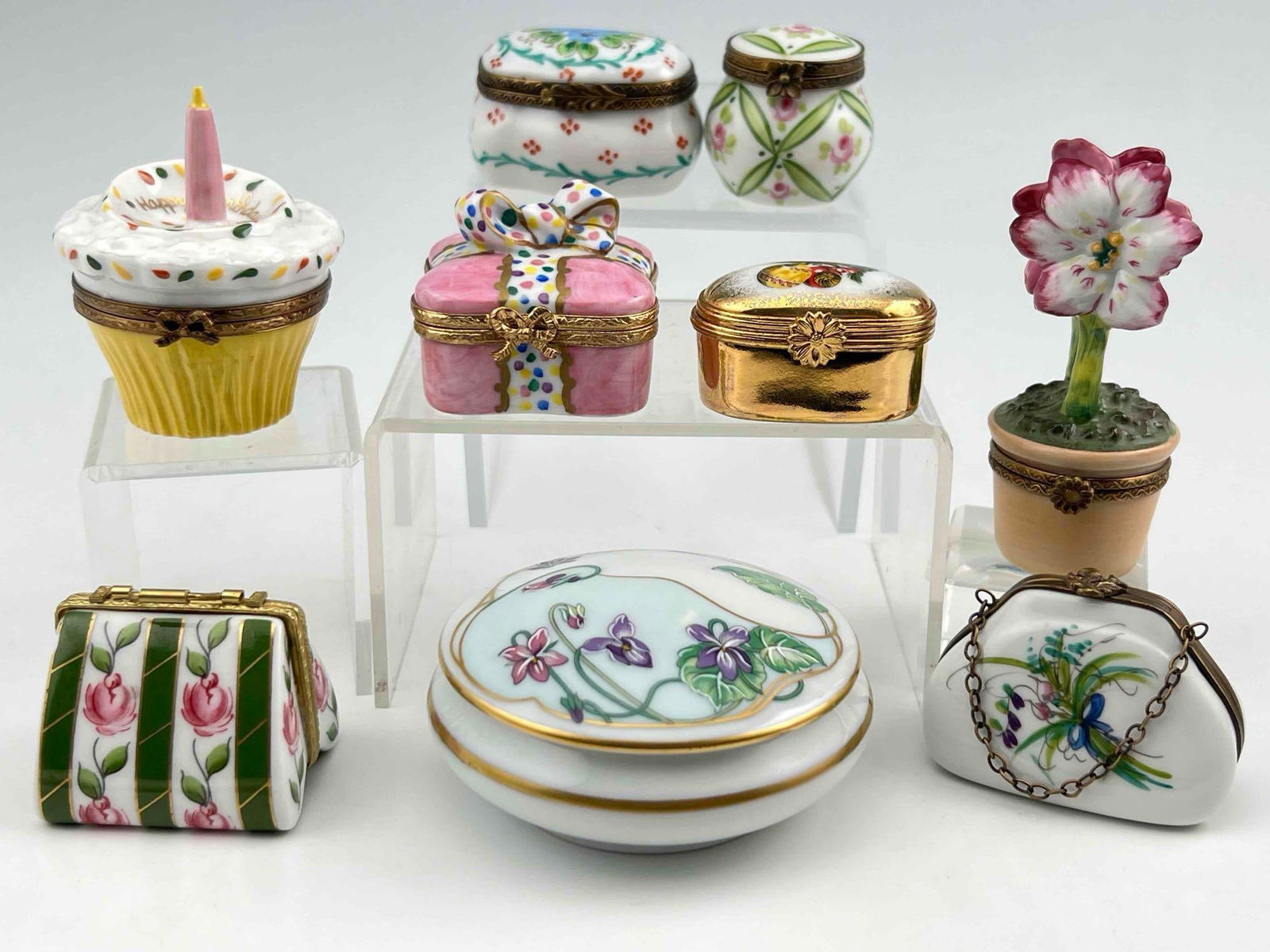 Limoges Hand Painted Miniature Boxes (1 of 18)