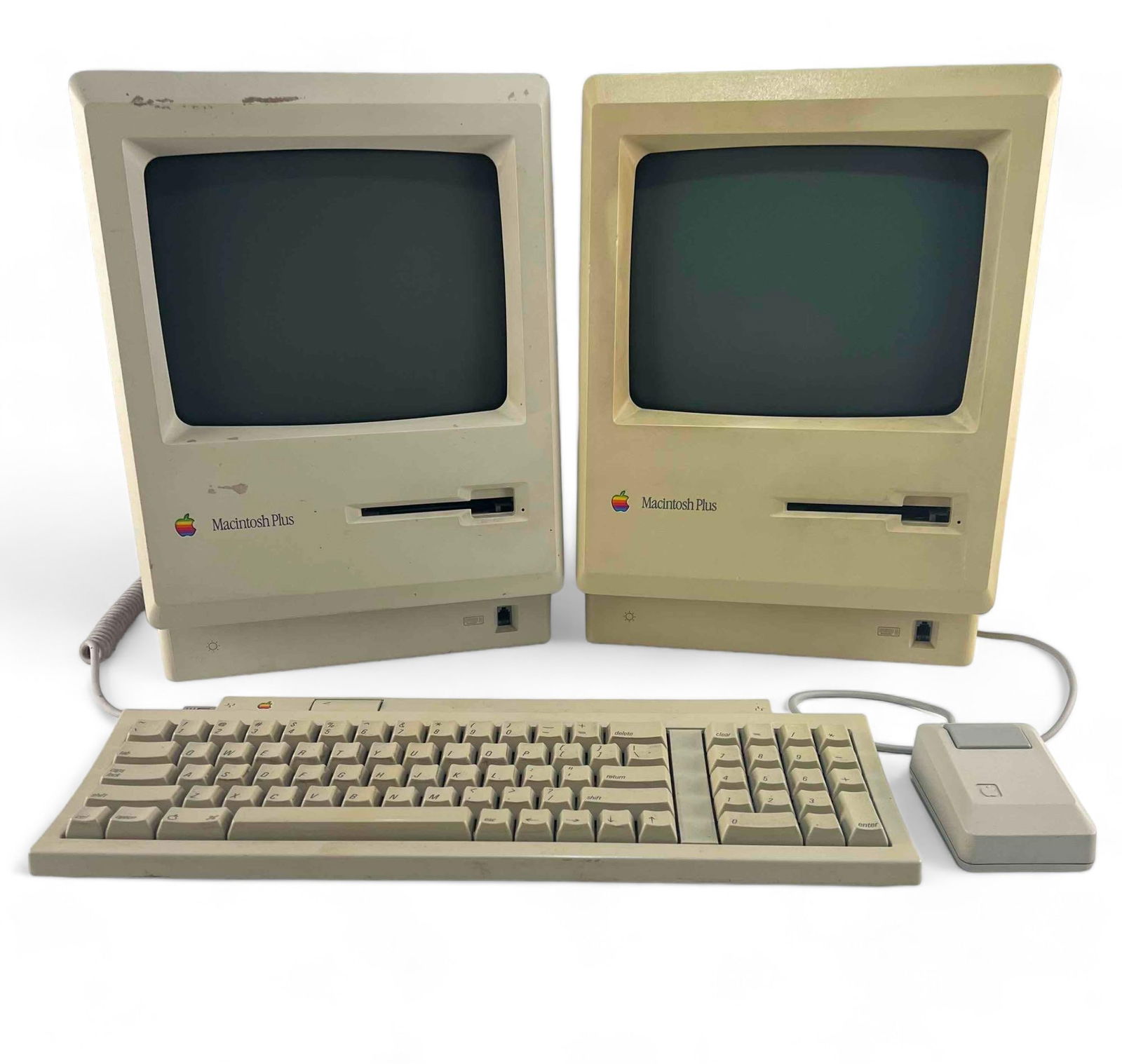 Two Macintosh Plus 1MB Computers Mouse & Keyboard (1 of 17)