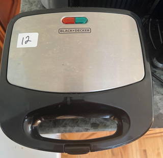 Black & Decker Panini Press: Black & Decker Panini Press. Pick-Up will be Thursday Aug 8th & Saturday Aug 10th from 11:00-4:00. Shipped items must have shipping arranged by Saturday, Aug 10th. Items not picked up or without