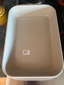 Le Creuset Blue Enamel Baking Dish