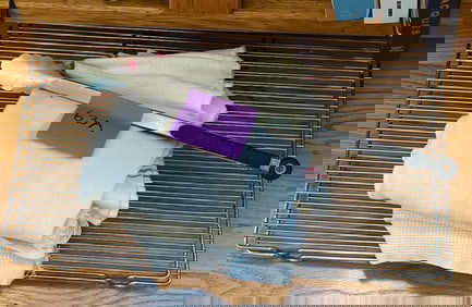 Stainless Baking Racks, Dish Towels, And Tongs