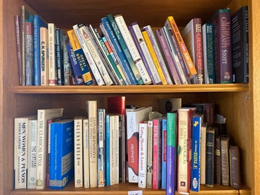 Lot Of Books, Including Vintage Leather Bound Bibles