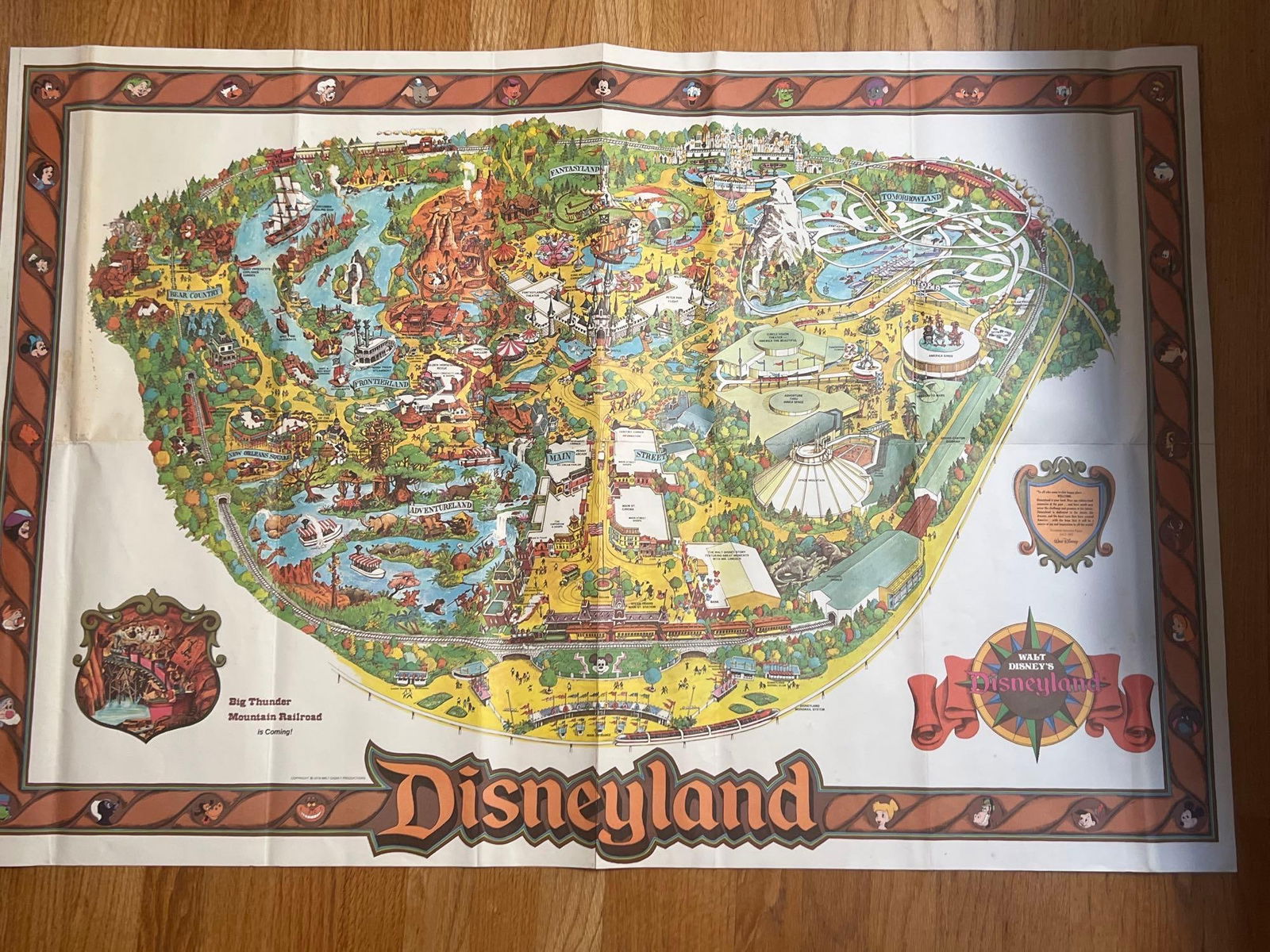 Portfolio With 1978 Disneyland Map, Beatrix Potter And Other Prints (1 of 9)